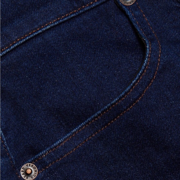 Veronica Beard Crosbie Denim Wide-Leg Jeans Indigo Rinse Size 27 like new - Picture 12 of 13